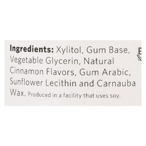 Xylichew Gum - Cinnamon - Jar - 60 Pieces - 1 Case - Image 2