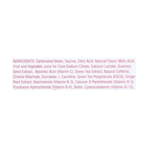 Aspire Healthy Energy - Sparkling Raspberry Acai - Case of 6 - 4/12 OZ