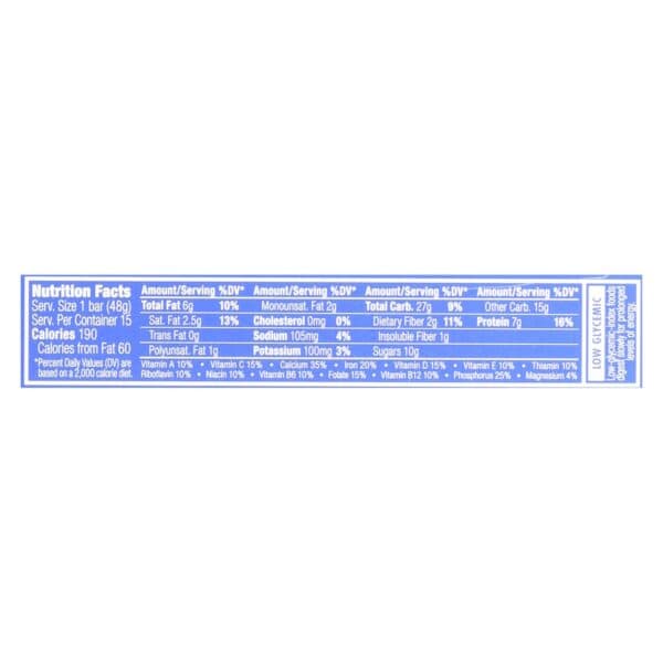 Clif Bar Luna Bar - Organic Blueberry Bliss - Case of 15 - 1.69 oz - Image 2
