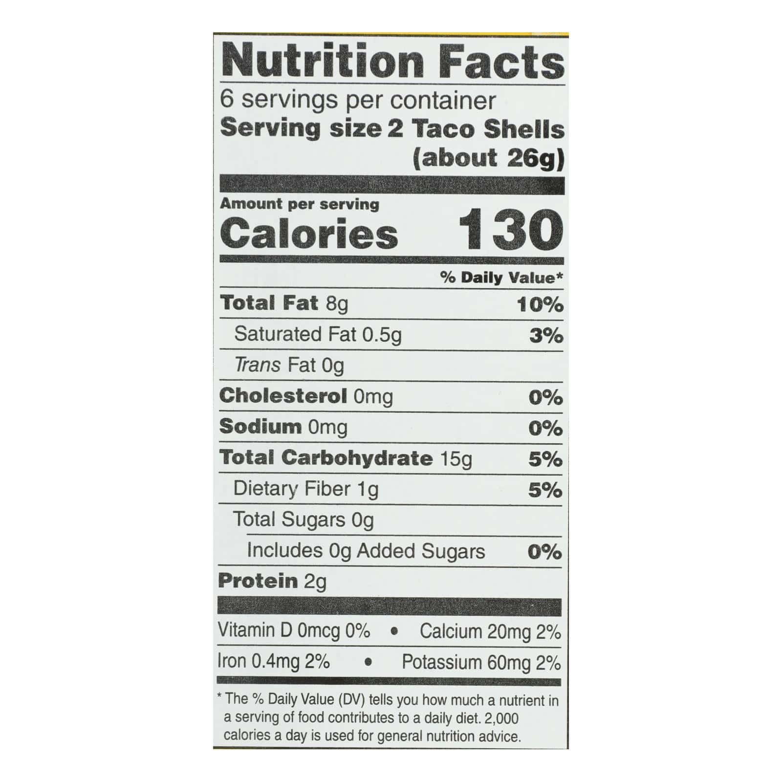 Garden of Eatin' Yellow Corn Taco Shells - Taco Shells - Case of 12 - 5.5 oz.