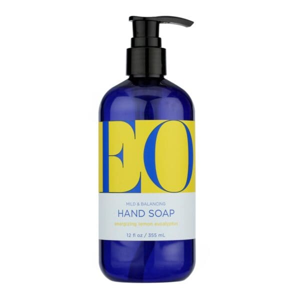EO Products - Liquid Hand Soap Lemon and Eucalyptus - 12 fl oz - Image 2