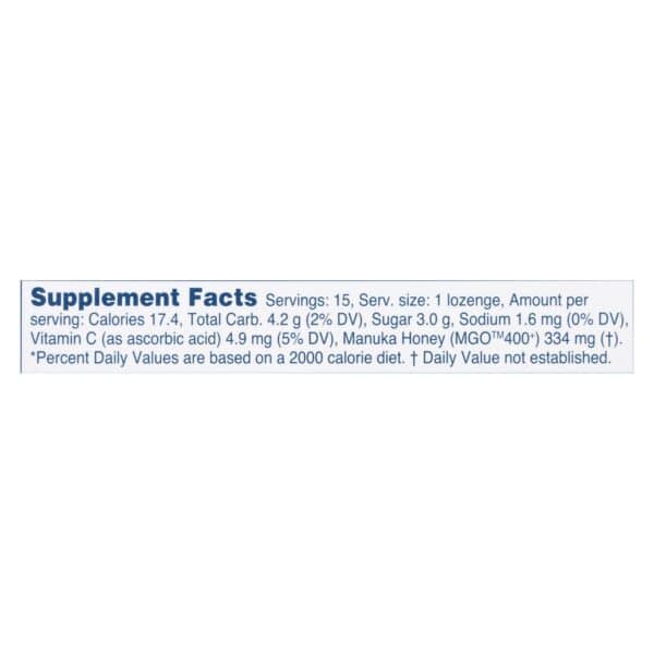 Manuka Health - Loz Honey Mgo 400+ Blkcrnt - 1 Each 1-15 CT - Image 2