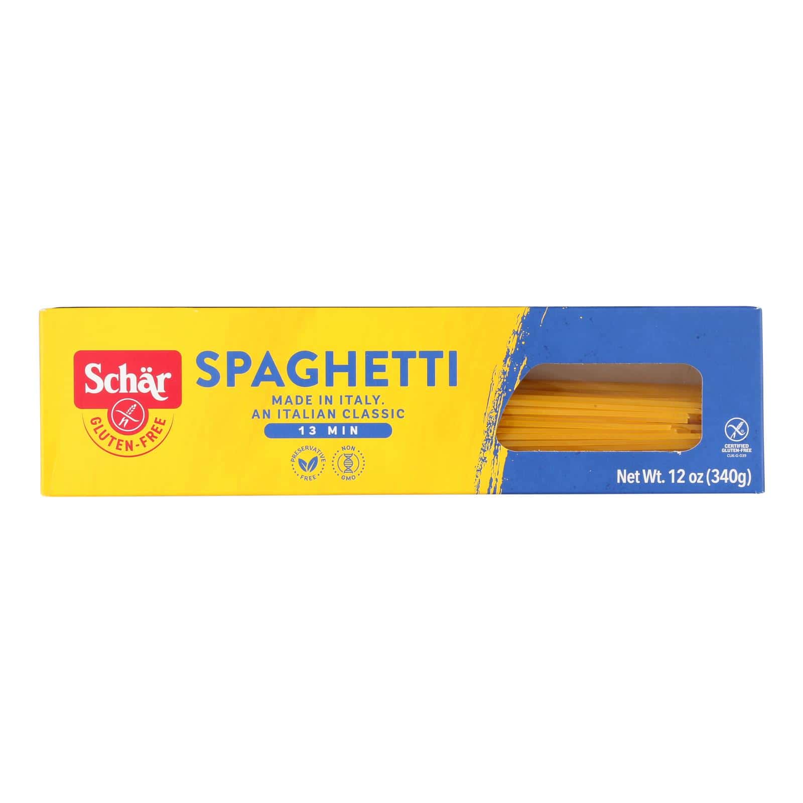 Schar Gluten Free Spaghetti - Case of 10 - 12 oz. - Image 2