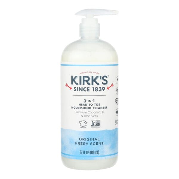 Kirk's Natural - 3-in-1 Cleanser Originl Frsh - 32 FZ - Image 2