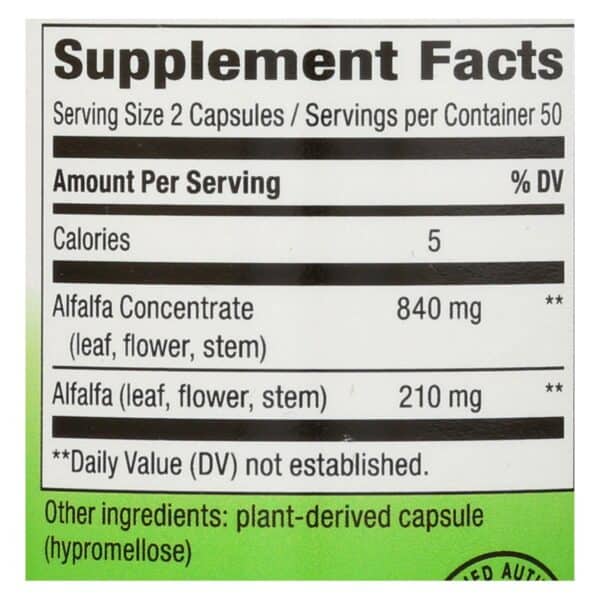Nature's Way - Alfa-Max Concentrate - 100 Capsules - Image 2