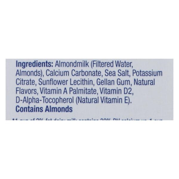Almond Breeze - Almond Milk - Unsweetened Original - Case of 8 - 64 fl oz. - Image 2