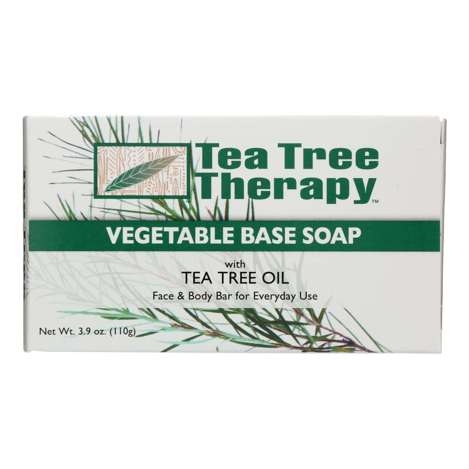 Tea Tree Therapy Vegetable Base Soap with Tea Tree Oil - 3.9 oz - Image 2