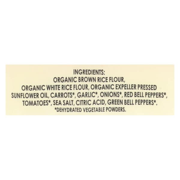 Edward and Sons Organic Vegetable Brown Rice Snaps - Case of 12 - 3.5 oz. - Image 3