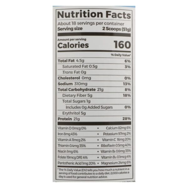 Orgain - Protein Powder Plnt Vanilla - 1 Each - 2.02 LB - Image 3