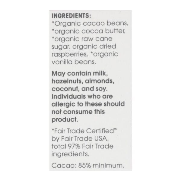 Alter Eco - Chocolate Raspberry Blkout 85% - Case of 12-2.65 OZ - Image 3