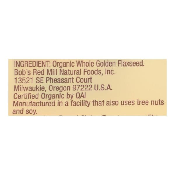 Bob's Red Mill - Flaxseeds Golden - Case of 4-13 OZ