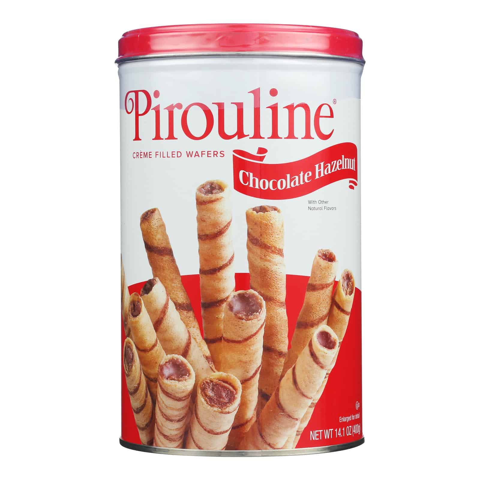 De Beukelaer - Creme De Pirouline Rolled Wafers - Chocolate Hazelnut - Case of 6 - 14 oz.