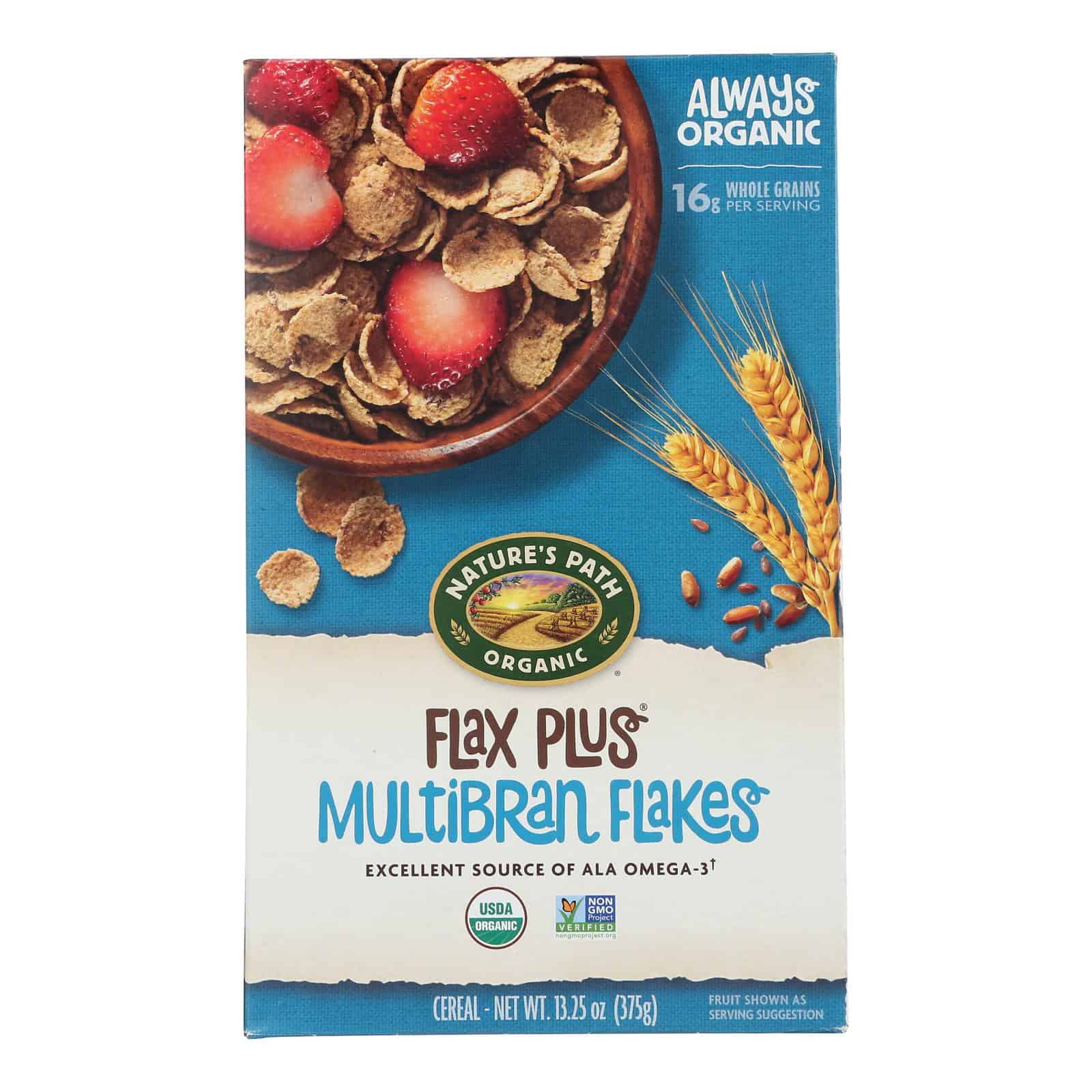 Nature's Path Organic Flax Plus Multi-bran Flakes Cereal - Case of 12 - 13.25 oz. - Image 3