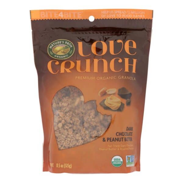 Nature's Path Organic Love Crunch Granola - Dark Chocolate and Peanut Butter - Case of 6 - 11.5 oz. - Image 3