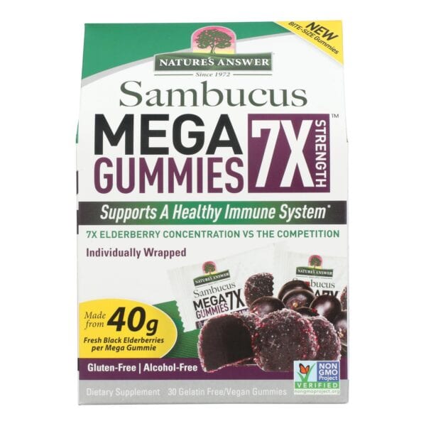 Nature's Answer Sambucus - Mega - Gummies - 7X - 30 count - Image 2