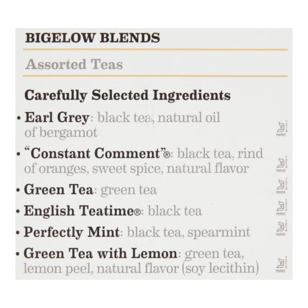 Bigelow Tea Assorted Tea - 6 Variety - Case of 6 - 18 BAG - Image 2