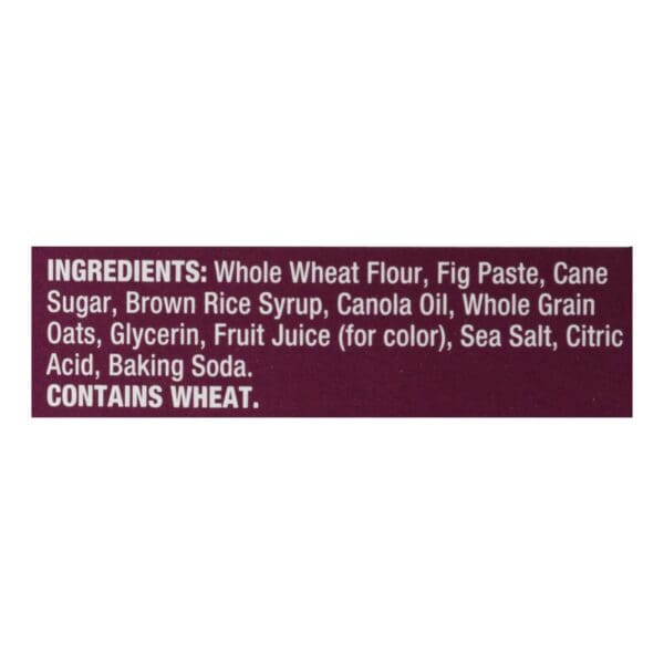 Nature's Bakery Stone Ground Whole Wheat Fig Bar - Original - Case of 6 - 2 oz. - Image 2