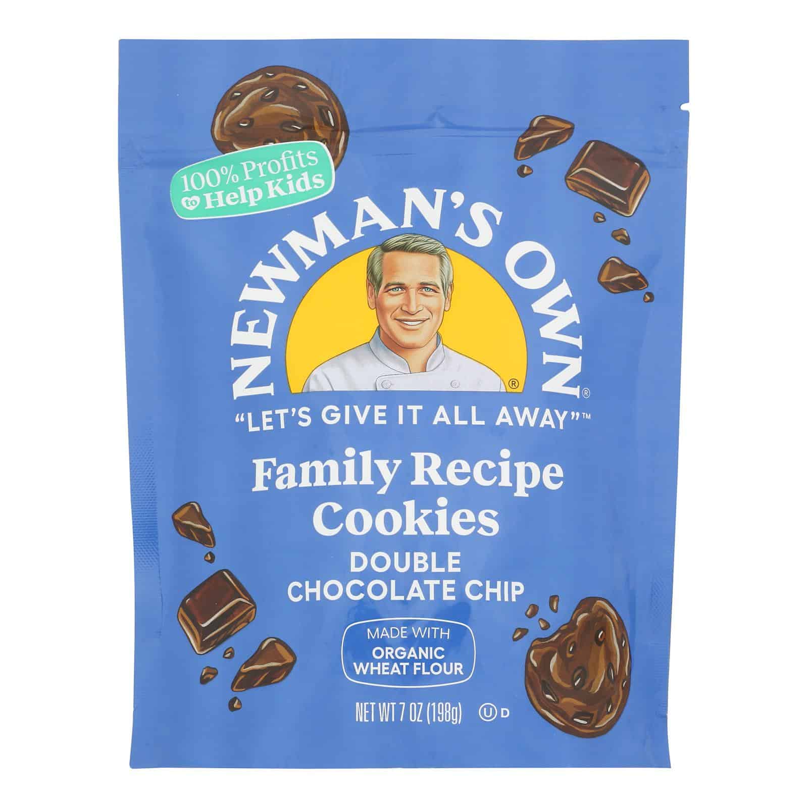 Newman's Own Organics Double Chocolate Chip Cookies - Organic - Case of 6 - 7 oz. - Image 3