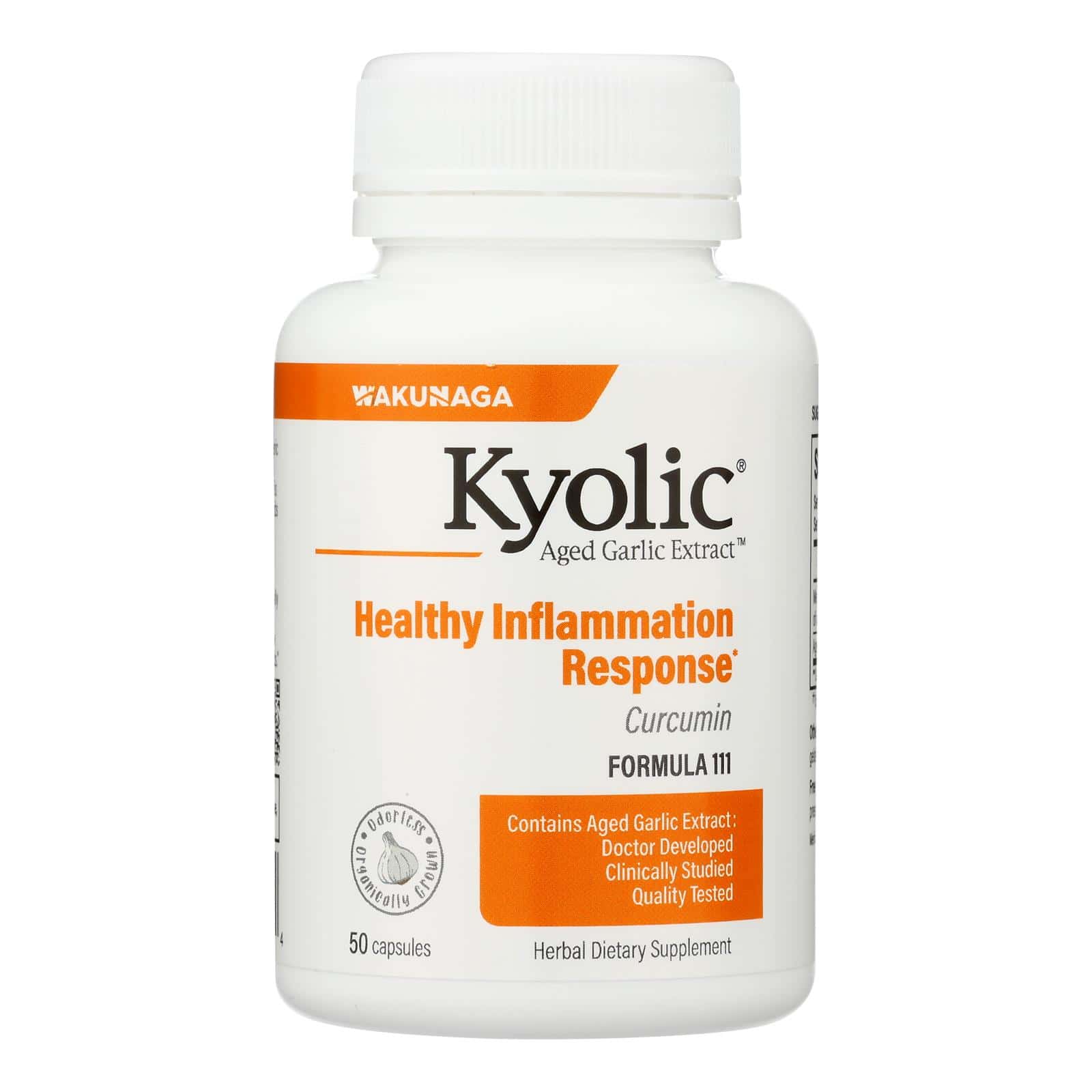 Kyolic - Aged Garlic Extract Curcumin Healthy Inflammation Response - 50 Capsules - Image 2