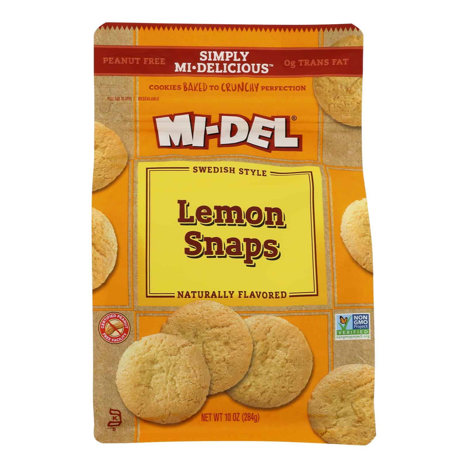 Midel Cookies - Lemon Snaps - Case of 8 - 10 oz - Image 3