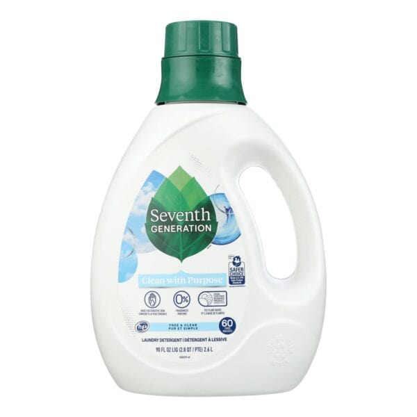 Seventh Generation - Liquid Laundry Free And Clear - Case of 4-90 FZ