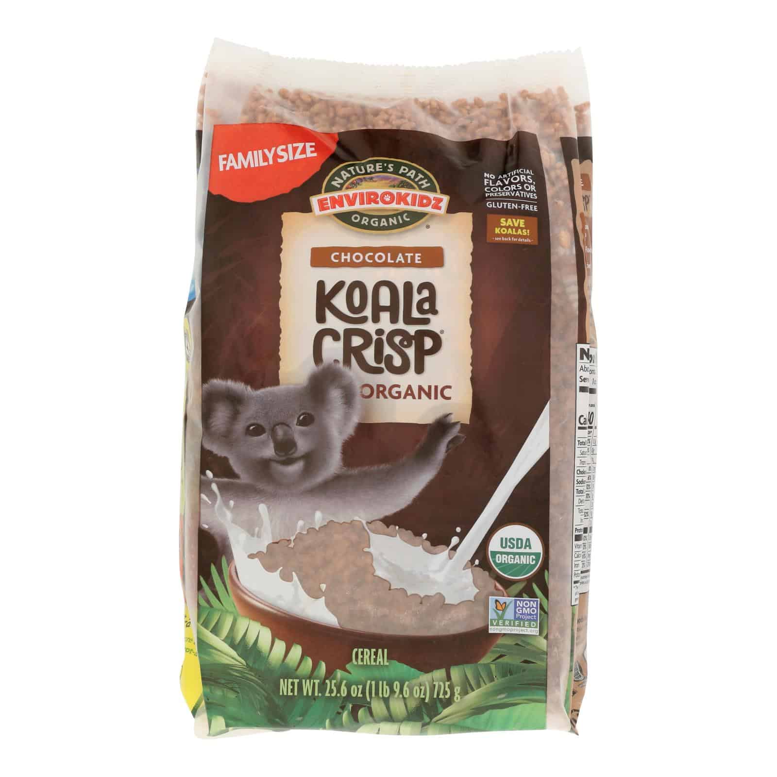 Envirokidz - Organic Koala Crisp - Chocolate Cereal - Case of 6 - 25.6 oz. - Image 2
