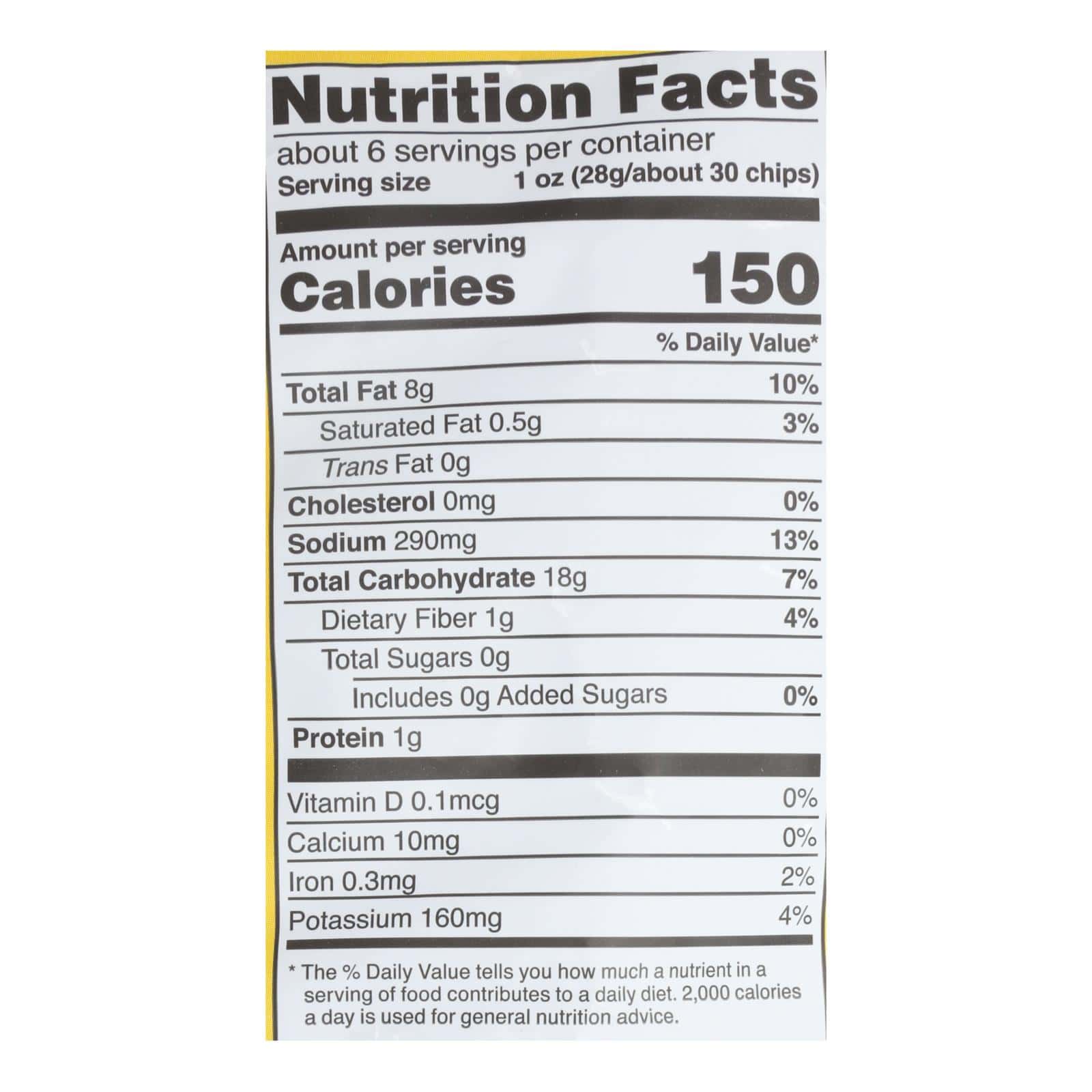 Good Health Sea Salt Veggie Chips - Case of 10 - 6.25 OZ - Image 2