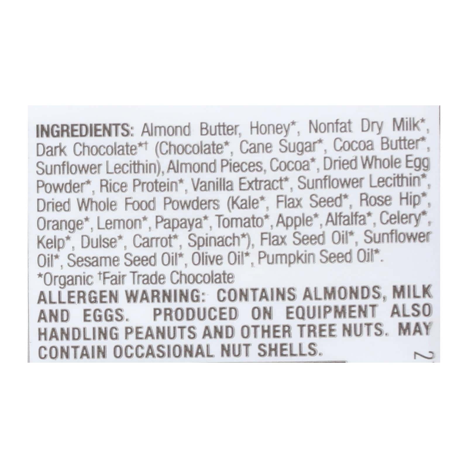 Perfect Bar Dark Chocolate Almond - Case of 8 - 2.2 OZ - Image 3