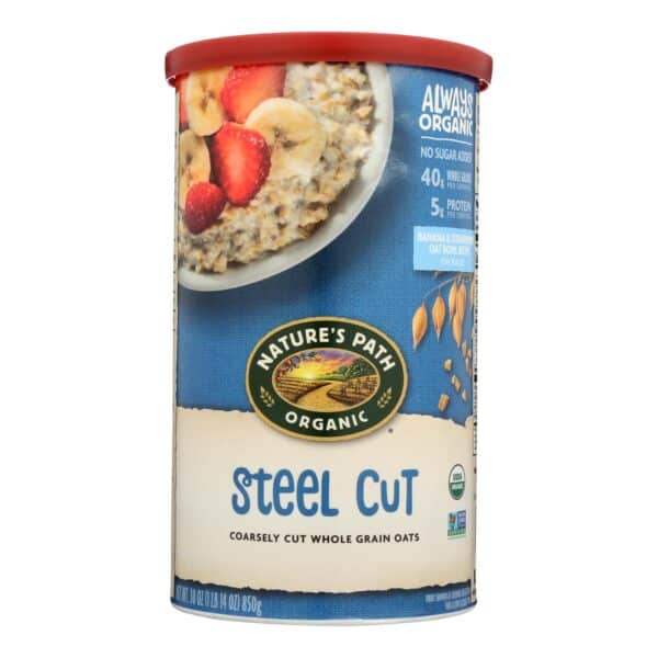 Nature's Path Organic Steel Cut Oats - Case of 6 - 30 oz. - Image 2