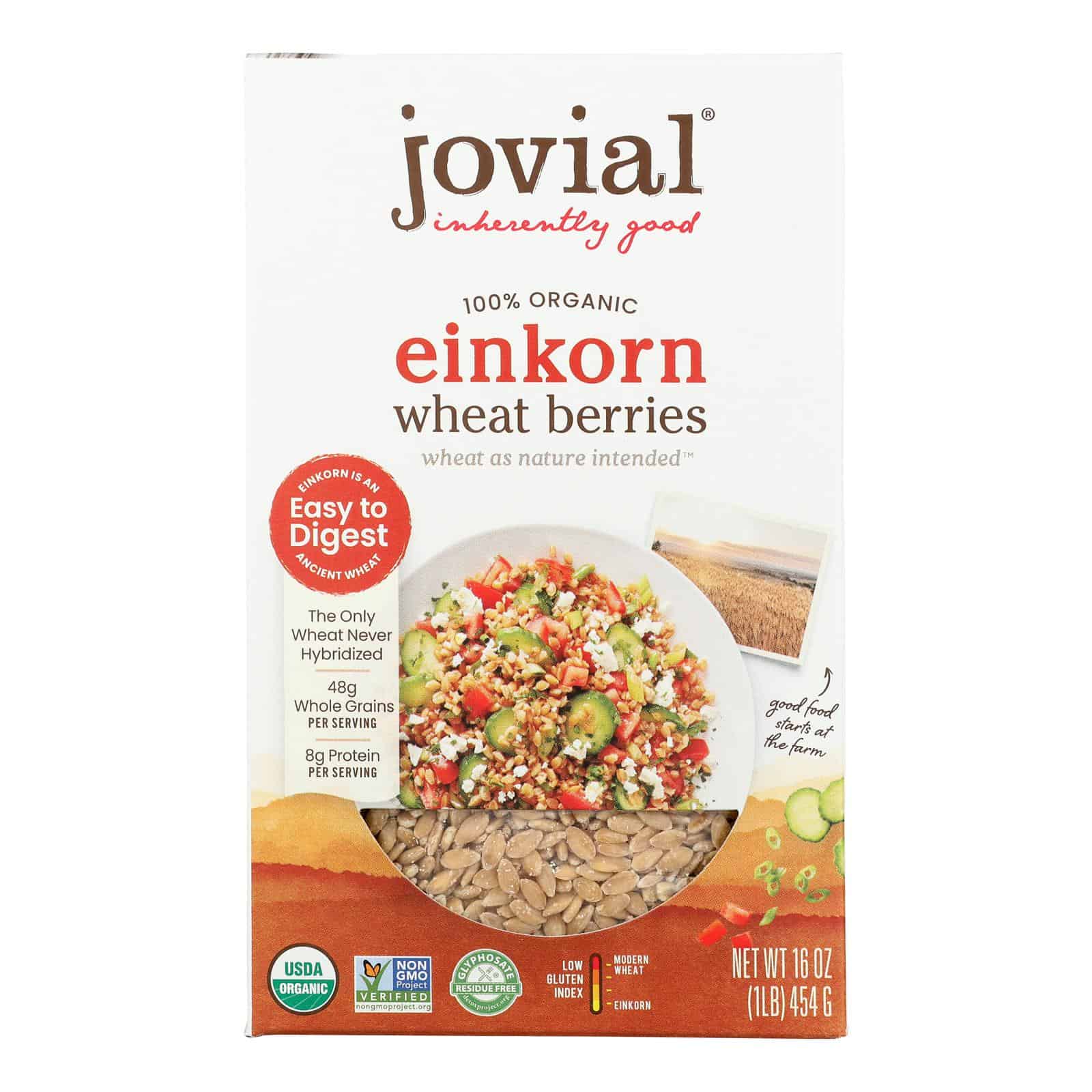 Jovial - Wheat Berries - Organic - Einkorn - 16 oz - case of 12