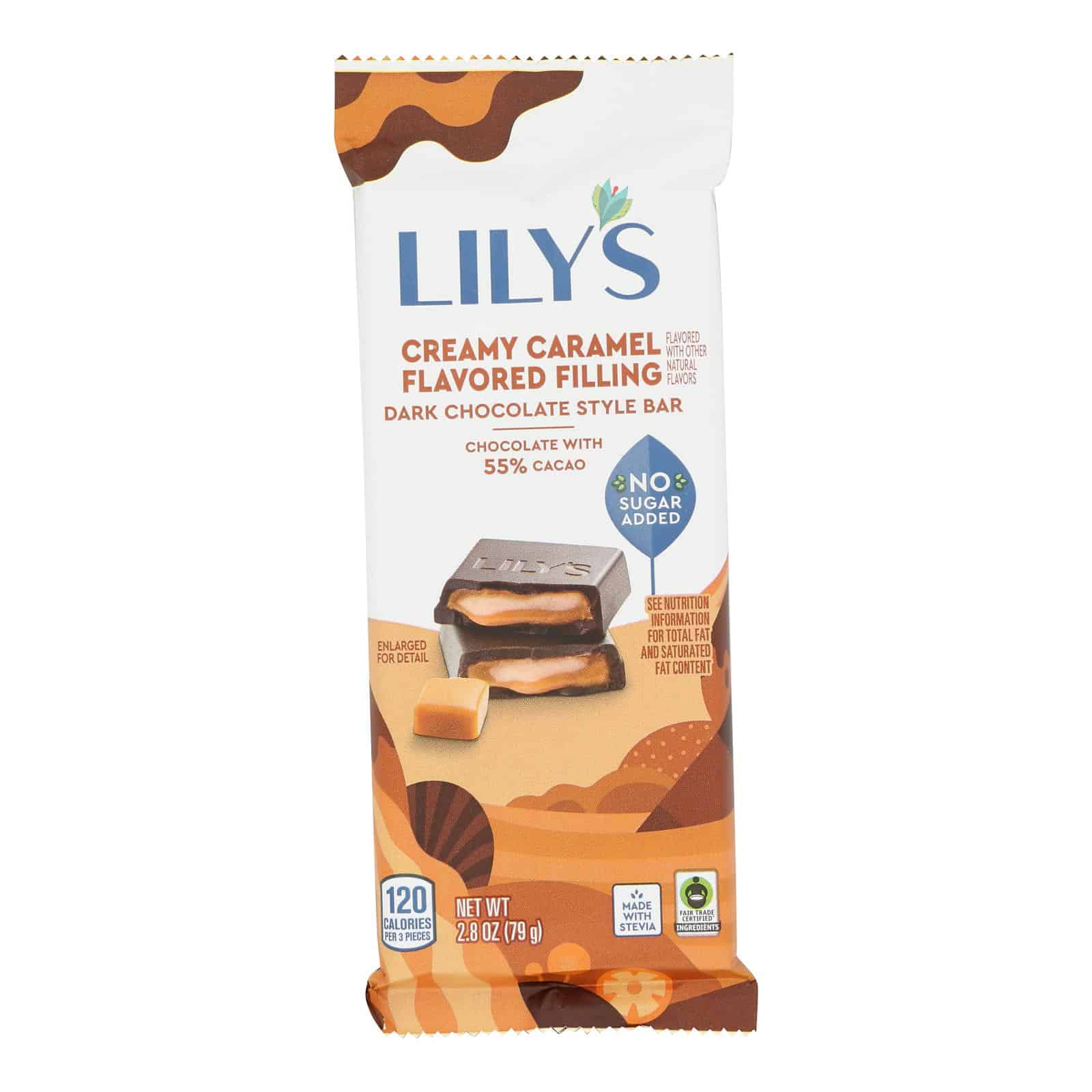 Lilys - Bar Dark Chocolate Cr Caramel - Case of 12-2.8 OZ