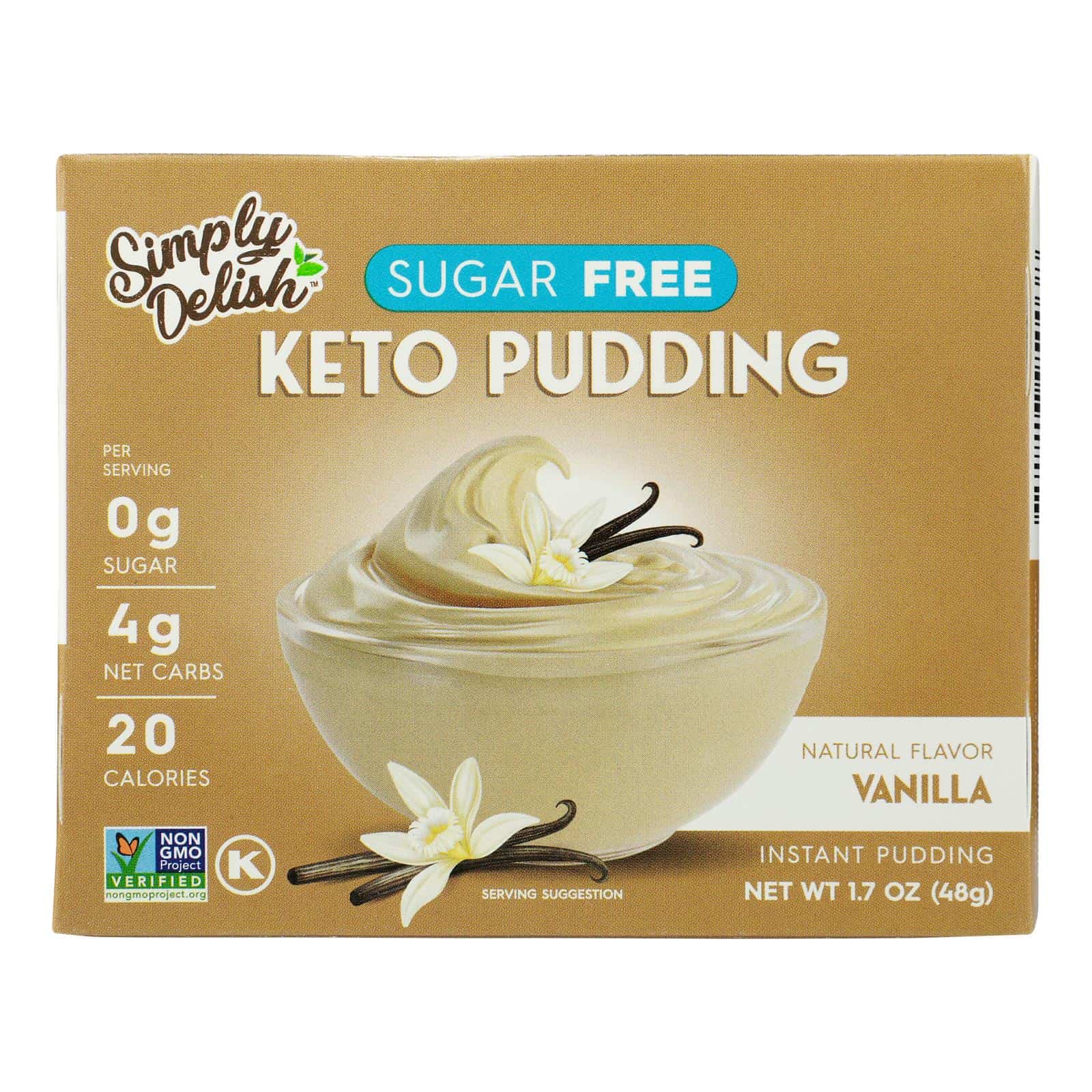 Simply Delish Pudding Mix - Vanilla - Case of 6 - 1.7 oz