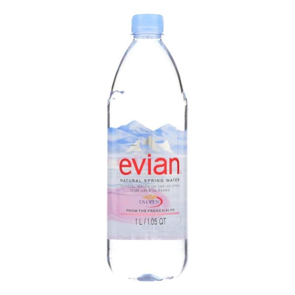 Evians Spring Water Bottled Water - Water - Case of 12 - 33.8 FL oz. - Image 2