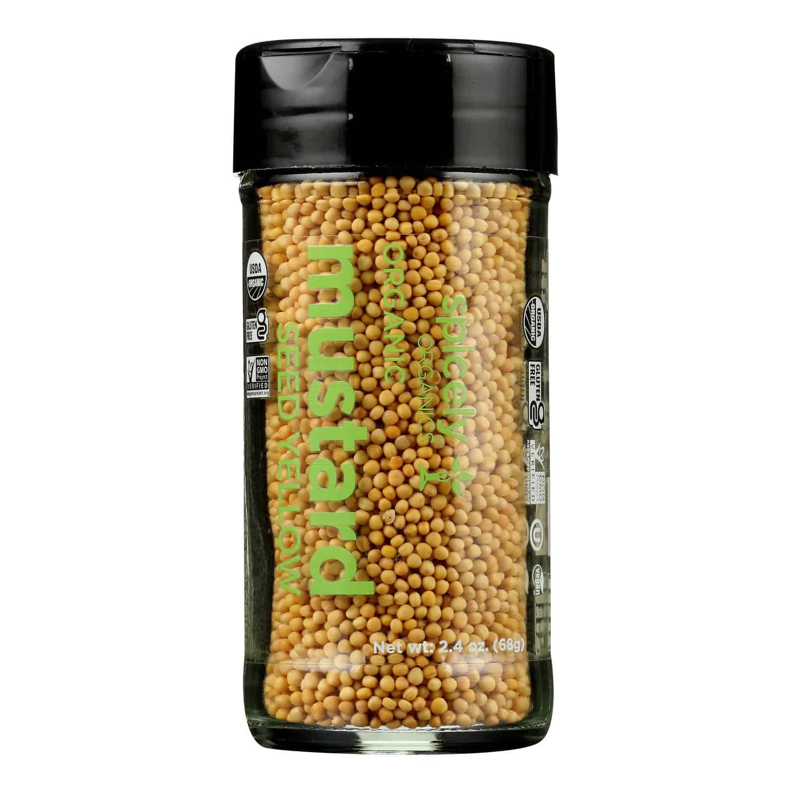 Spicely Organics - Organic Mustard - Yellow Whole - Case of 3 - 2.4 oz. - Image 2