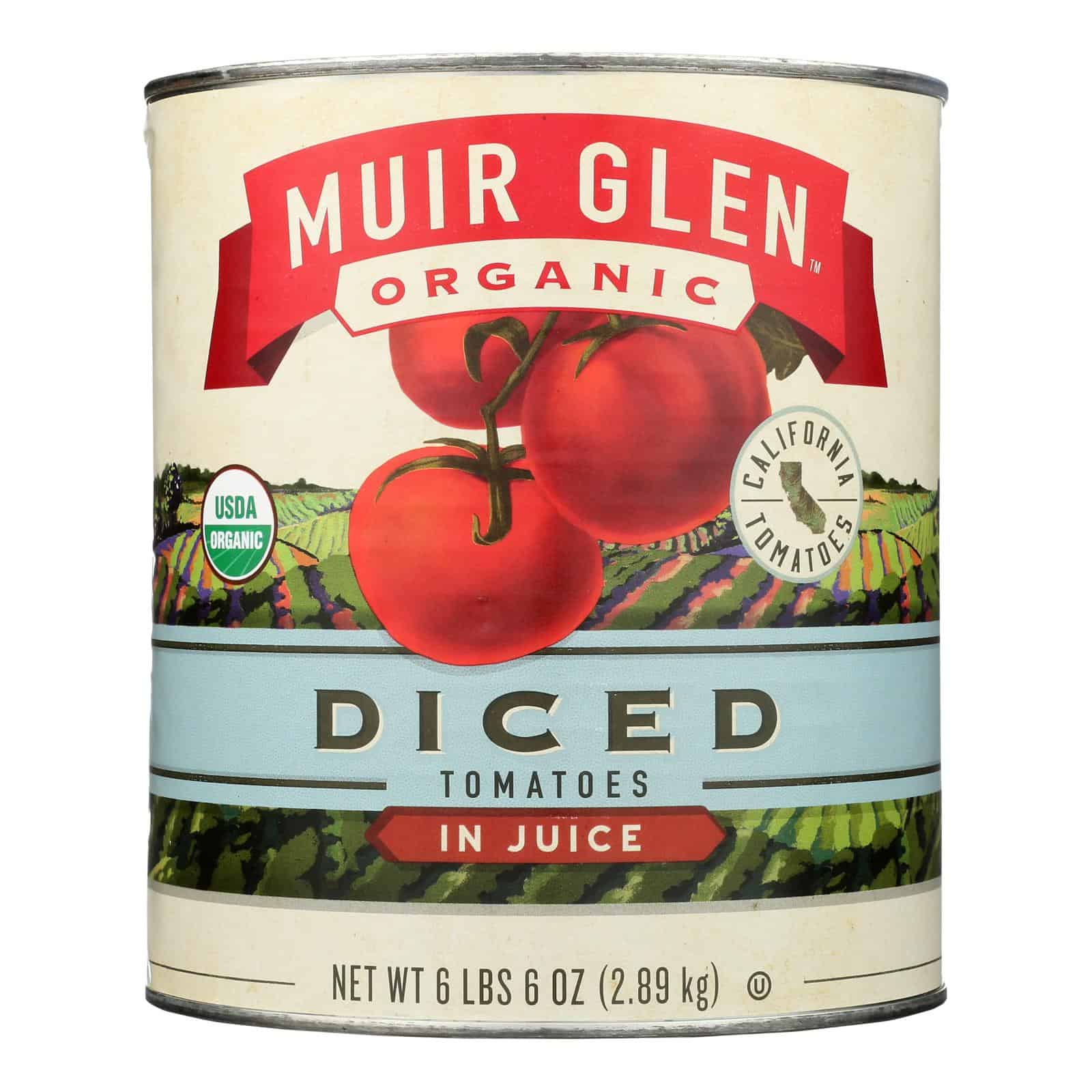 Muir Glen Organic Diced Tomatoes - Case of 6 - 102 oz - Image 2