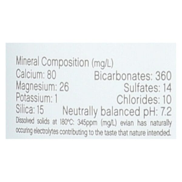 Evians Spring Water Spring Water - Plastic - Case of 2 - 6/1 LTR - Image 2
