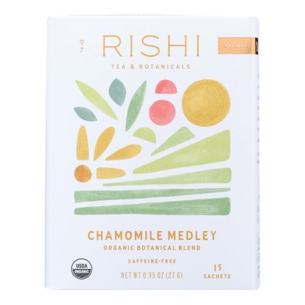 Rishi Herbal Blend - Chamomile Medley - Case of 6 - 15 Bags - Image 2