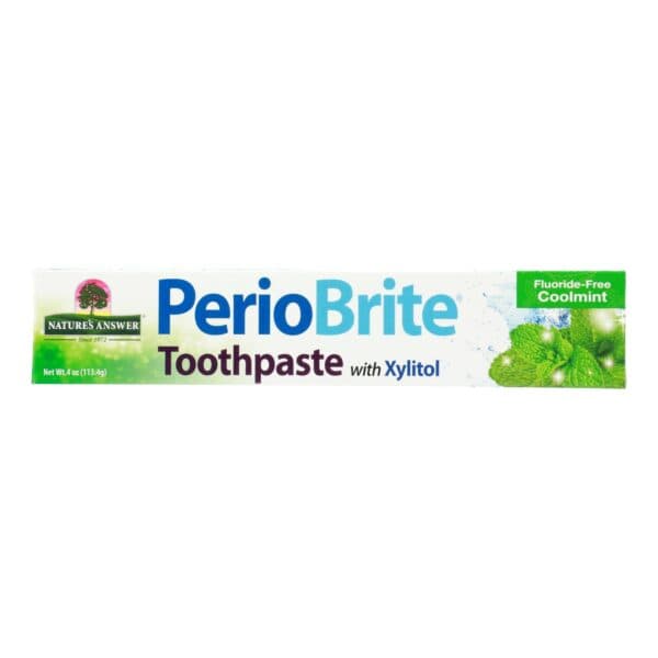 Nature's Answer - PerioBrite Toothpaste Cool Mint - 4 oz
