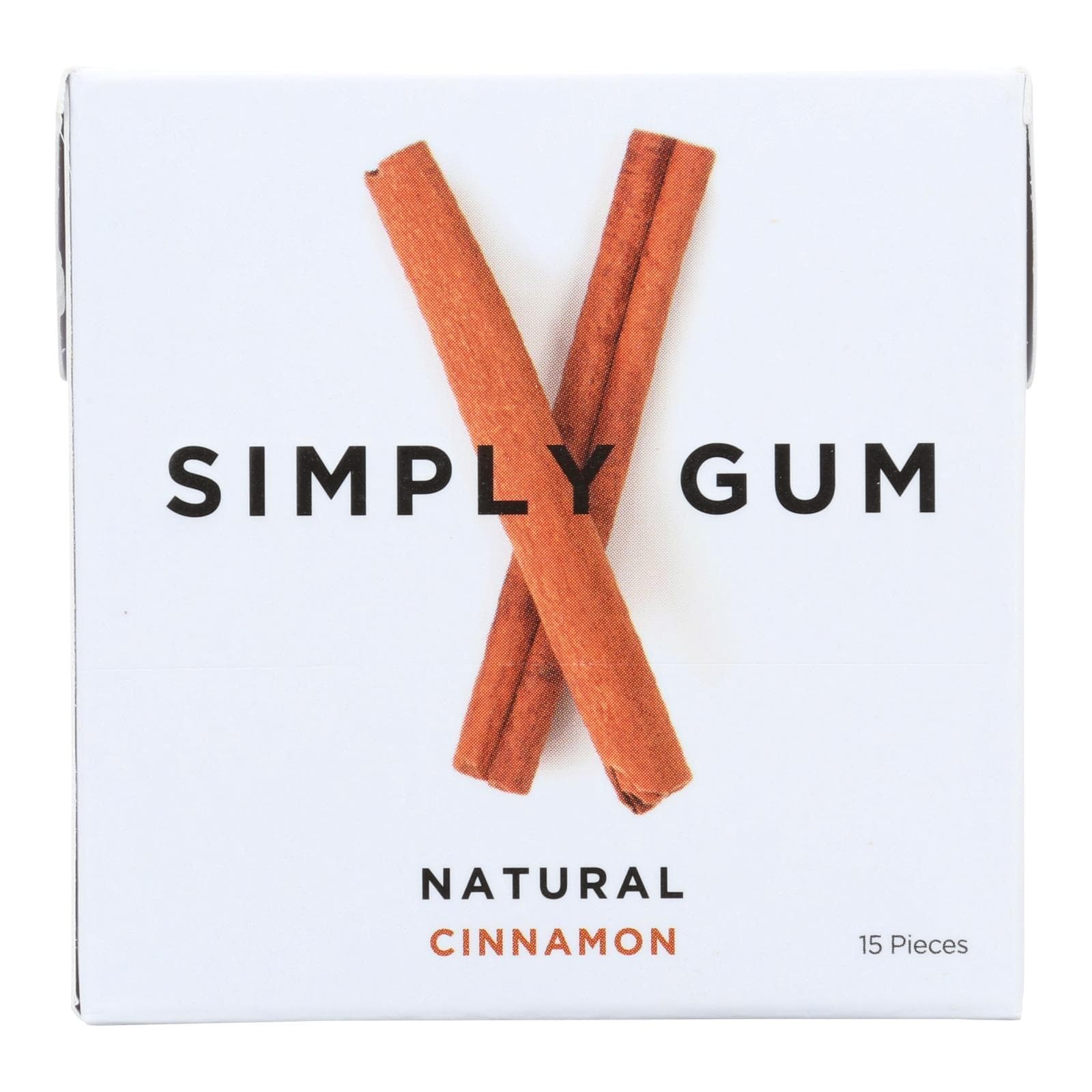 Simply Gum All Natural Gum - Cinnamon - Case of 12 - 15 Count - Image 3