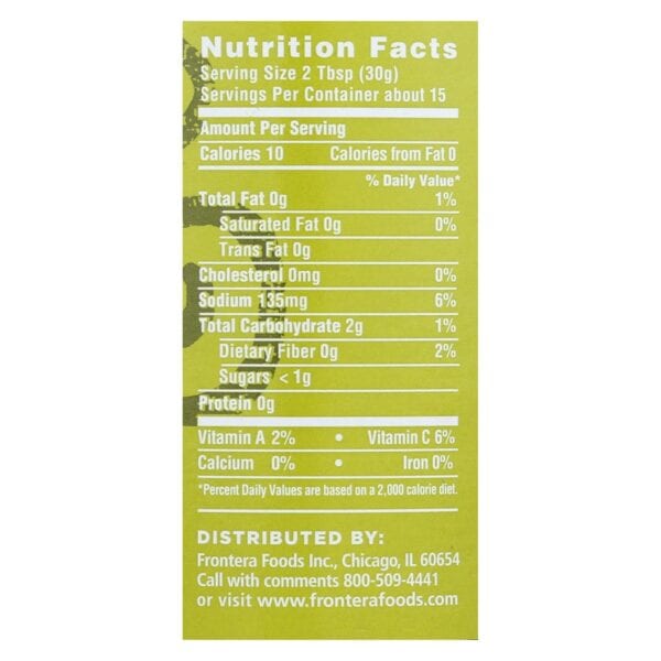 Frontera Foods Tomatillo Salsa - Tomatillo - Case of 6 - 16 oz. - Image 3