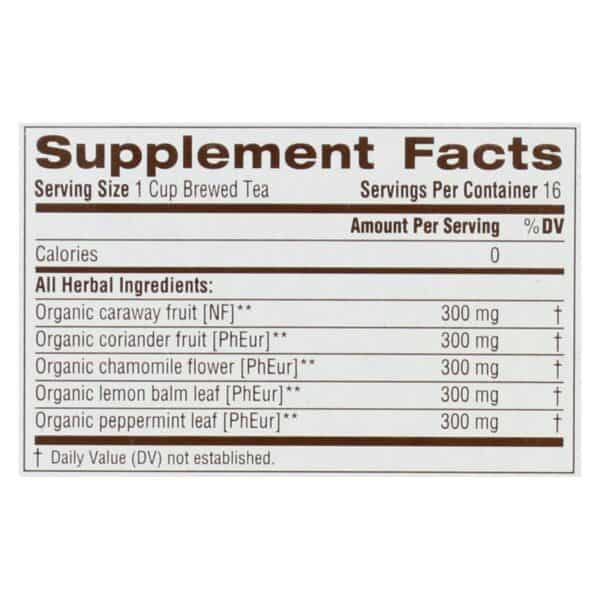 Traditional Medicinals Tea - Organic - Gas Relief - 16 bags - case of 6 - Image 3