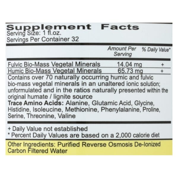 Vital Earth Minerals Fulvic-Humic Mineral Blend - 32 fl oz - Image 3