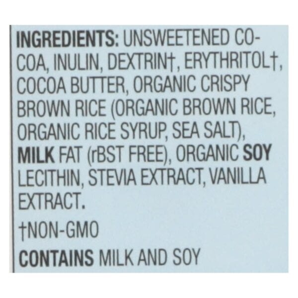 Lily's Sweets Chocolate Bar - Dark Chocolate - 55 Percent Cocoa - Crispy Rice - 3 oz Bars - Case of 12 - Image 2