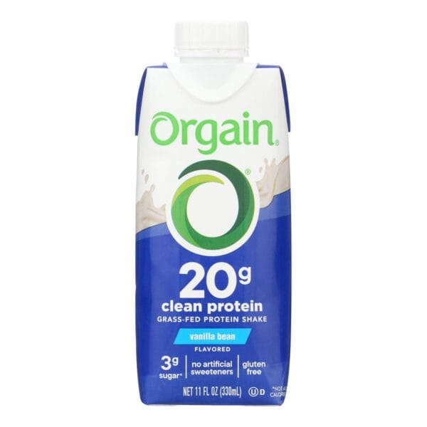 Orgain Organic Protein Shakes - Vanilla Bean - Case of 12 - 11 Fl oz. - Image 2