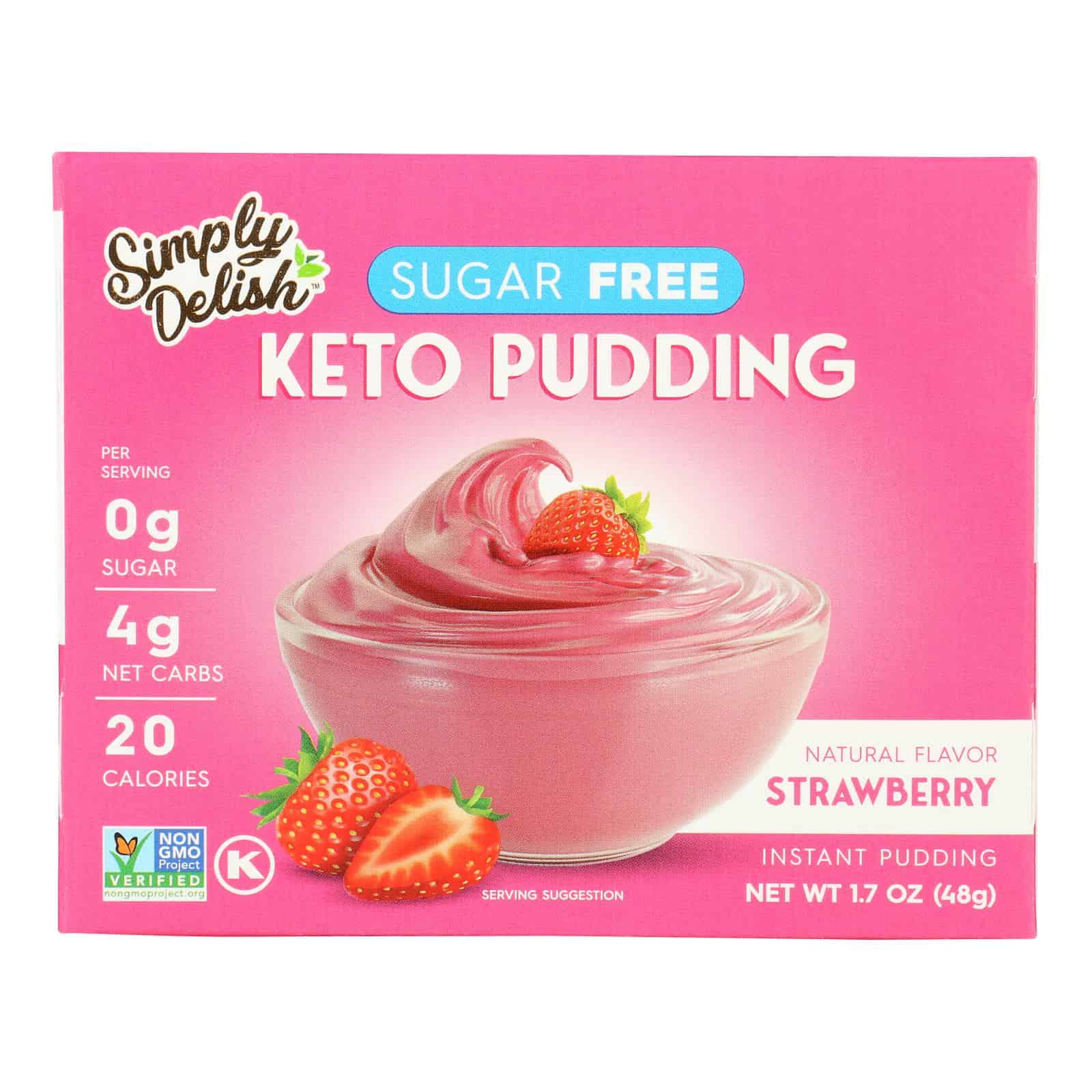 Simply Delish - Pudding Mix Strawberry - Case of 6-1.7 OZ - Image 2