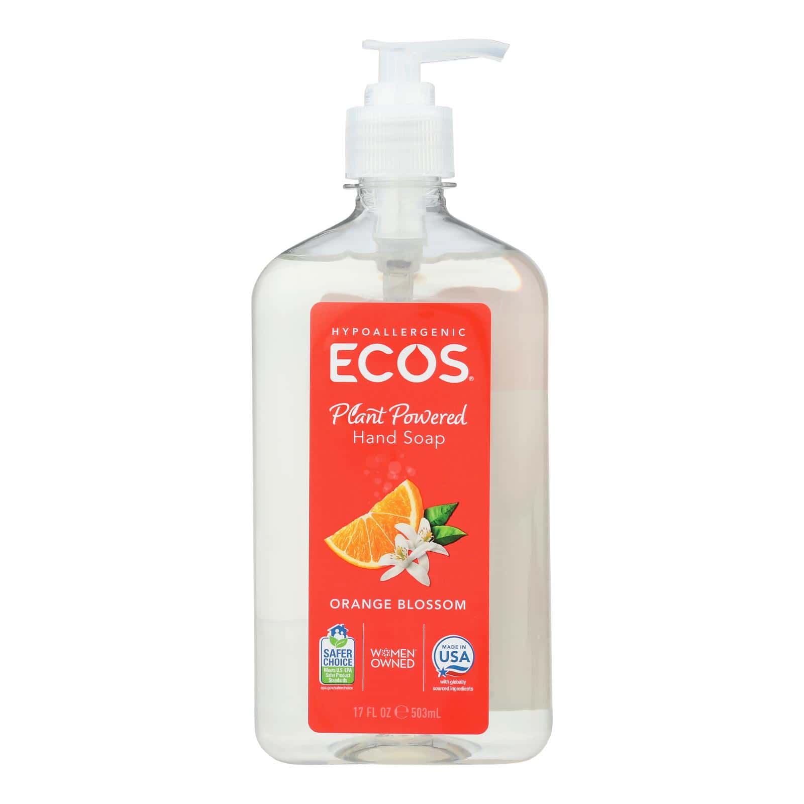 Earth Friendly Hand Soap - Orange Blossom - Case of 6 - 17 fl oz - Image 2