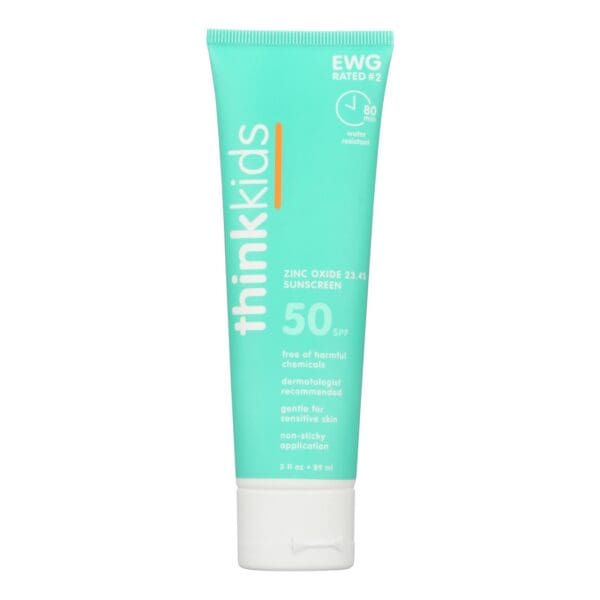 Thinksport Sunscreen - Safe - Kids - SPF 50 Plus - 3 oz - Image 2