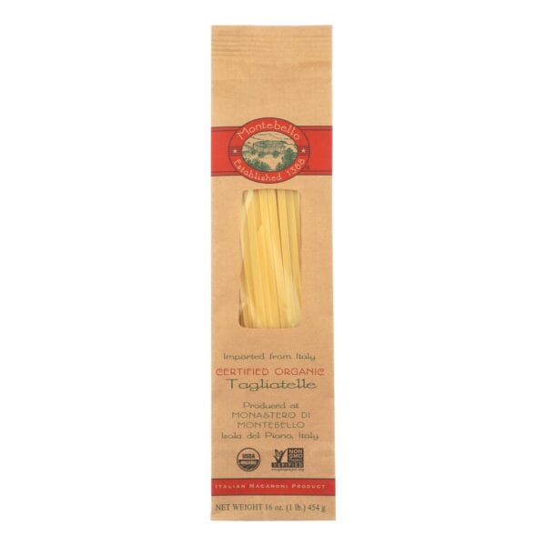 Montebello Organic Pasta - Tagliatelle - Case of 12 - 1 lb.