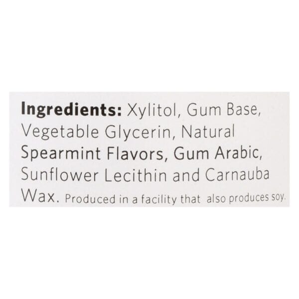 XyliChew Chewing Gum - Sugar Free Spearmint - 60 Piece Jar - Case of 4 - Image 3