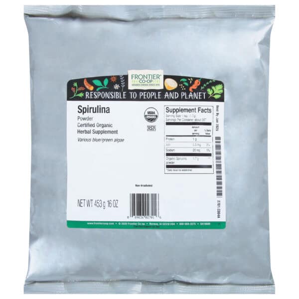 Frontier Herb 100% Organic Spirulina Powder - 1 lb. - Image 2